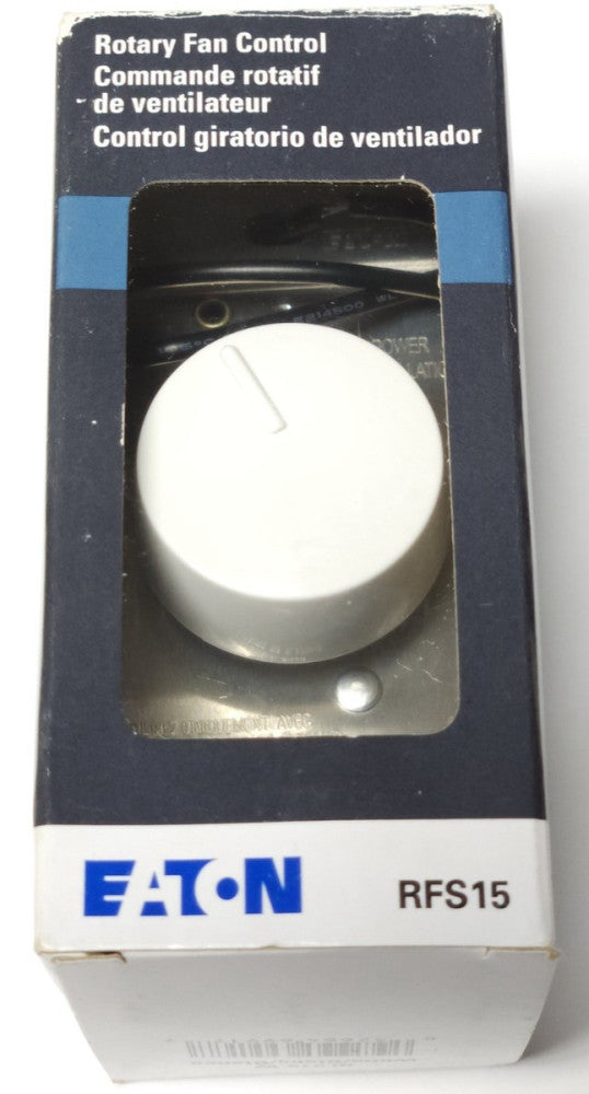 EATON RFS15-W RFS15 Rotary Fan SPEED CONTROL SWITCH 1.5 AMP 120 VAC 3 SPEED