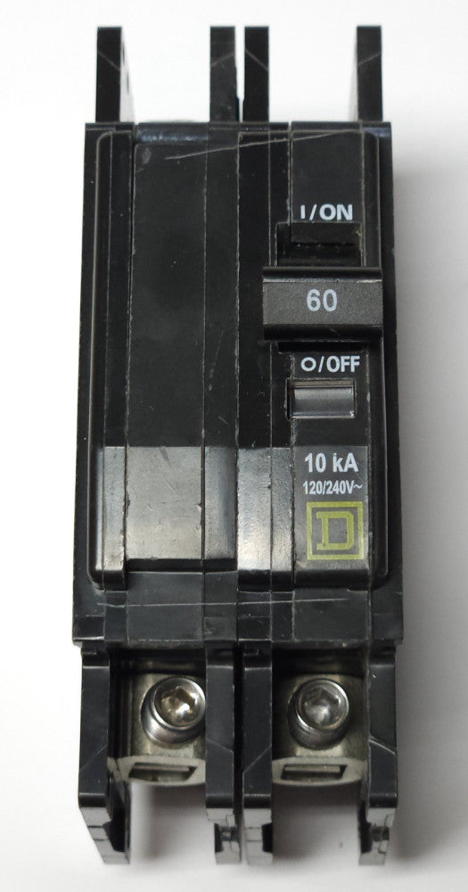 SQUARE D QOU2060 TRANE D801339P02R 2 Pole 60 AMP Type QO QOU Circuit Breaker