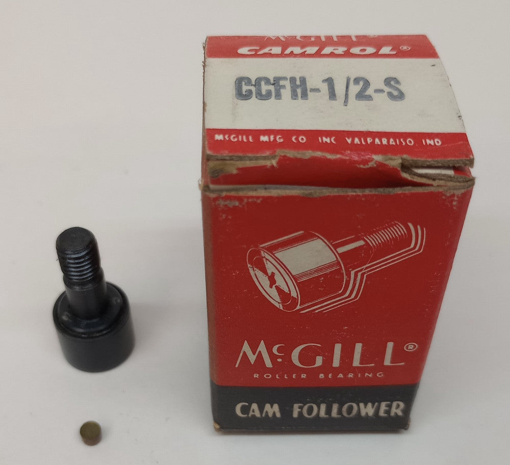McGill CCFH-1/2-S Cam Follower 1/2" OD 3/8" Roller W 1/4" Stud Dia