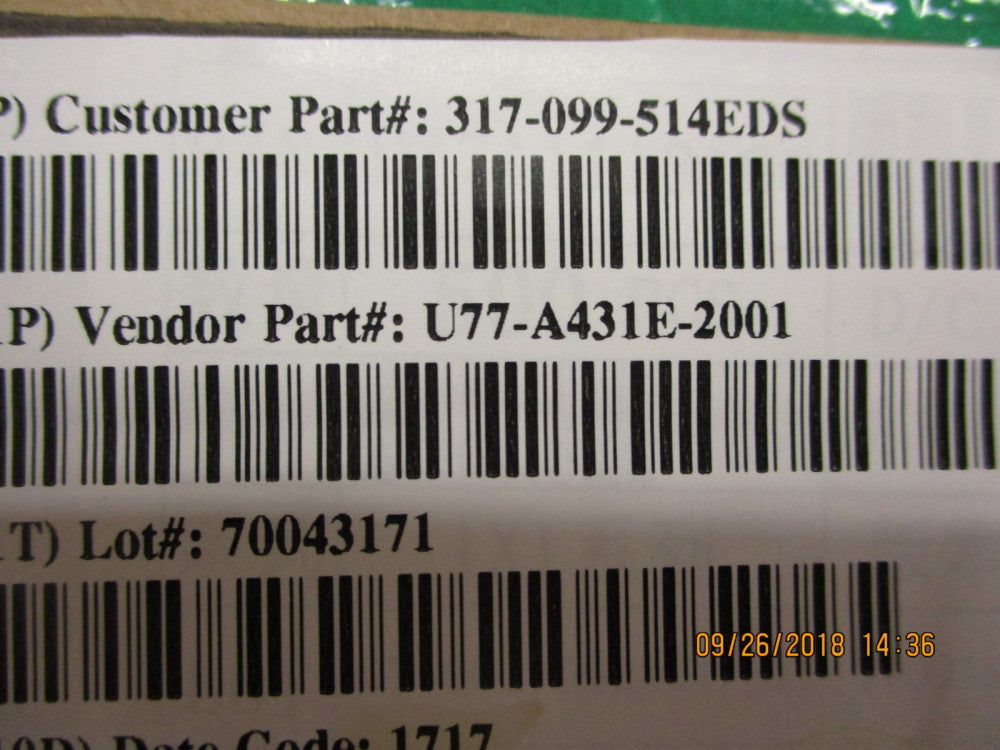 U77-A431E-2001 Amphenol SFP+ CAGE WITH SPRING FINGER EMI GASKET BRAND NEW!
