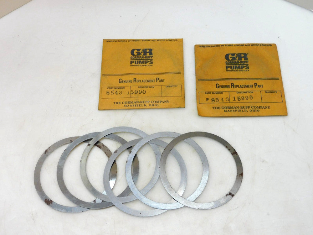 LOT OF 2 GORMAN-RUPP 8543 15990 BEARING SHIM SET