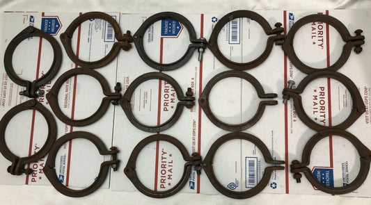 Set of 14 split type swivel Pipe Hangers 4'' inch steel 
