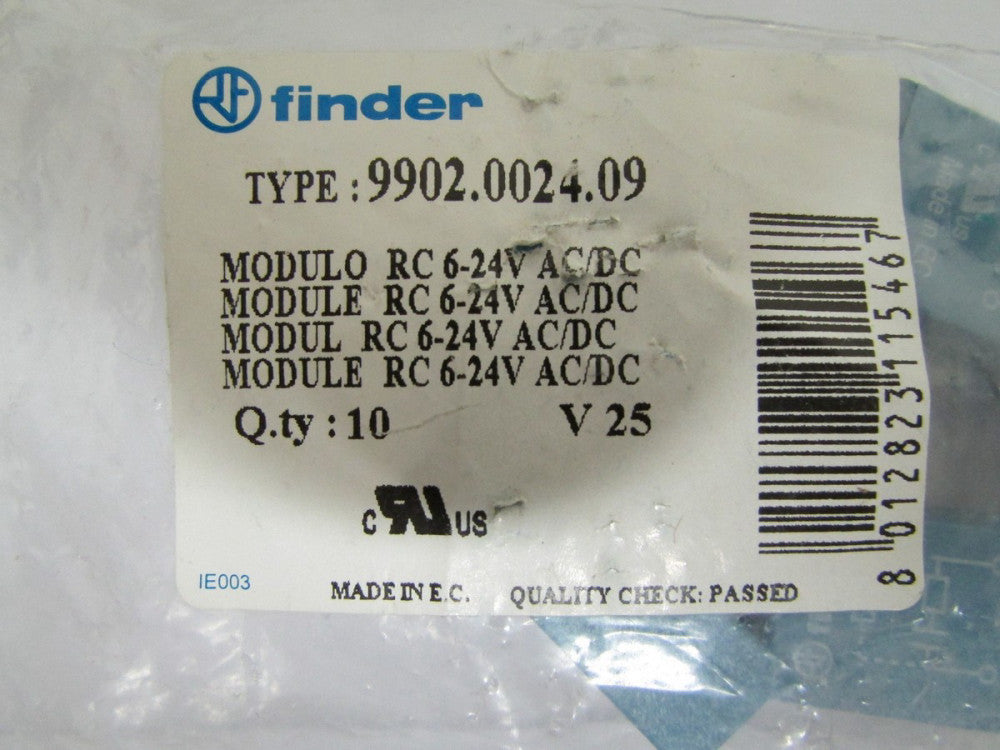 FINDER 9902 0024 09 6-24 V Relay RC Module *PRICED PER EACH*