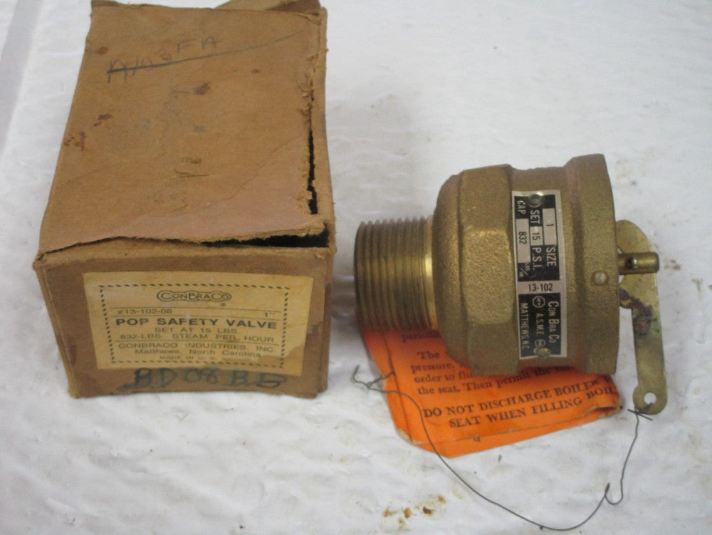Conbraco 1” Pop Safety Valve 13-102-08