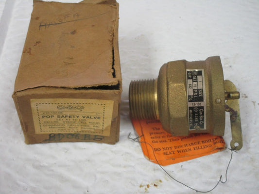 Conbraco 1” Pop Safety Valve 13-102-08