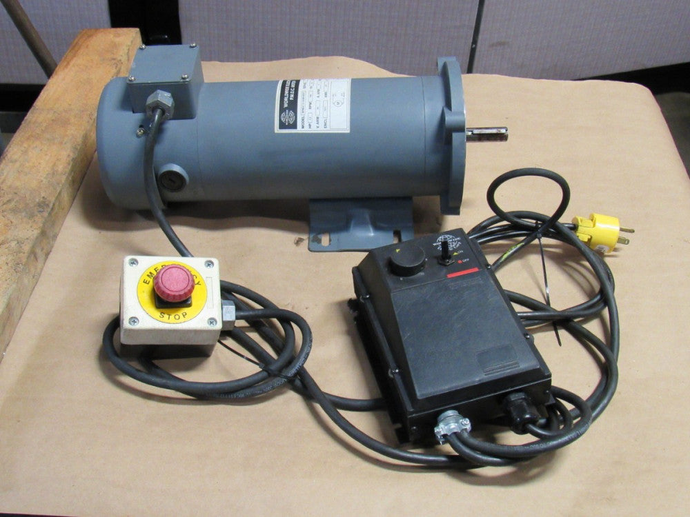 WORLDWIDE PMDC MOTOR WPMDC1.5-18-90V-56CB 1.5 HP 90V W VARIABLE SPEED CONTROLLER