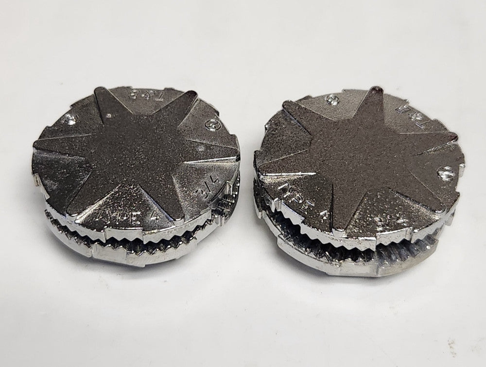 LOT OF 2 T&B THOMAS & BETTS Type 4 3/4" Chrome Hole Seal for Stainless Steel