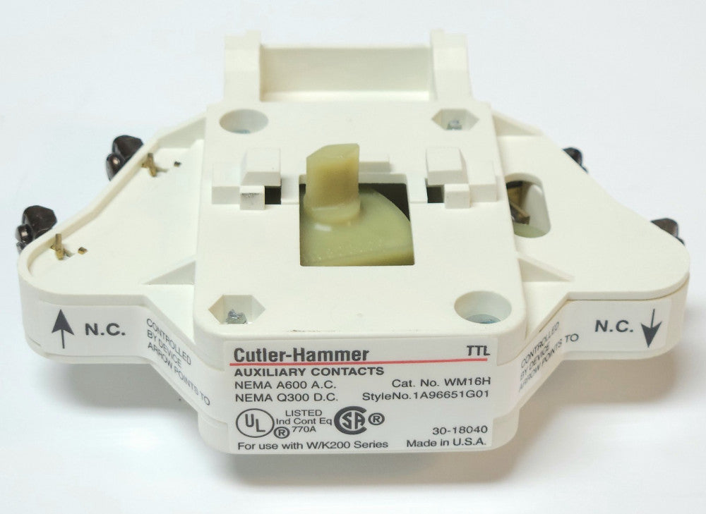 EATON CUTLER HAMMER WM16H W200 W201 W+200 Advantage Mechanical Interlock