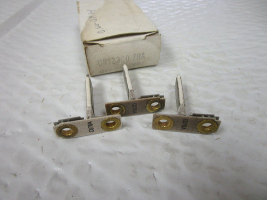 NEW LOT OF 3 GE GENERAL ELECTRIC OVERLOAD RELAY HEATER CR123C0 78A