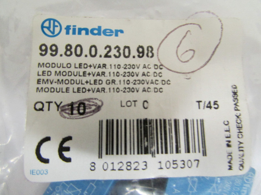 FINDER 99 80 0 230 98 110 230 V LED Module *PRICED PER EACH*