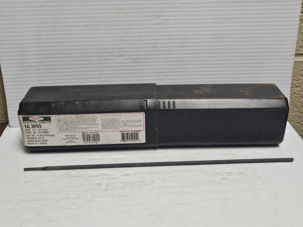 6.12LBS 93PCS HARRIS WELCO WELDING ELECTRODE NLW99 NLW9960 1/8" DIA 13-3/4" L