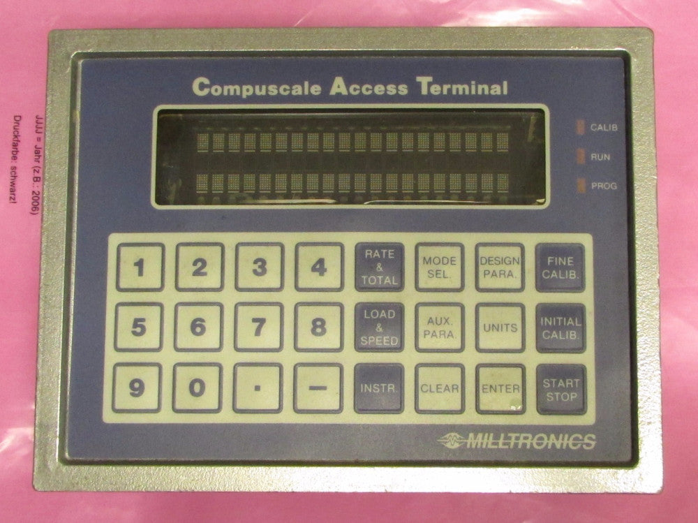MILLTRONICS ML10L1270 112591 011-10 Compuscale Access Terminal Keypad