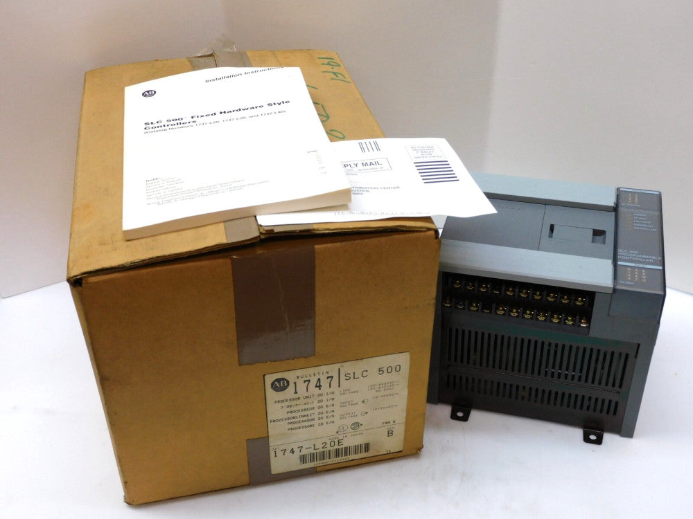 ALLEN BRADLEY 1747-L20E SER B SLC500 PROCESSOR UNIT 120/240VAC 50/60Hz FRN 6