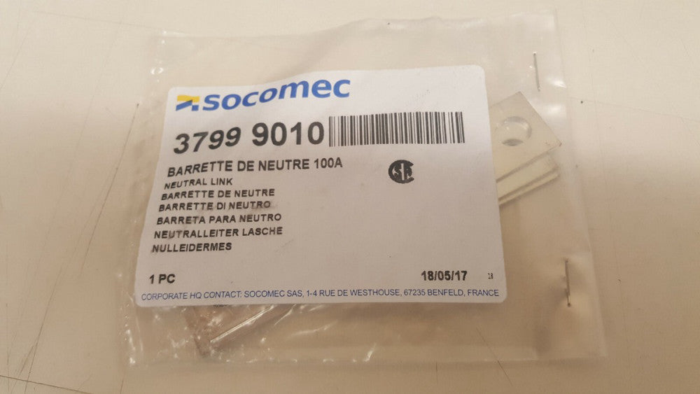 Socomec 3799 9010 Solid Links Kit - Neutral Link
