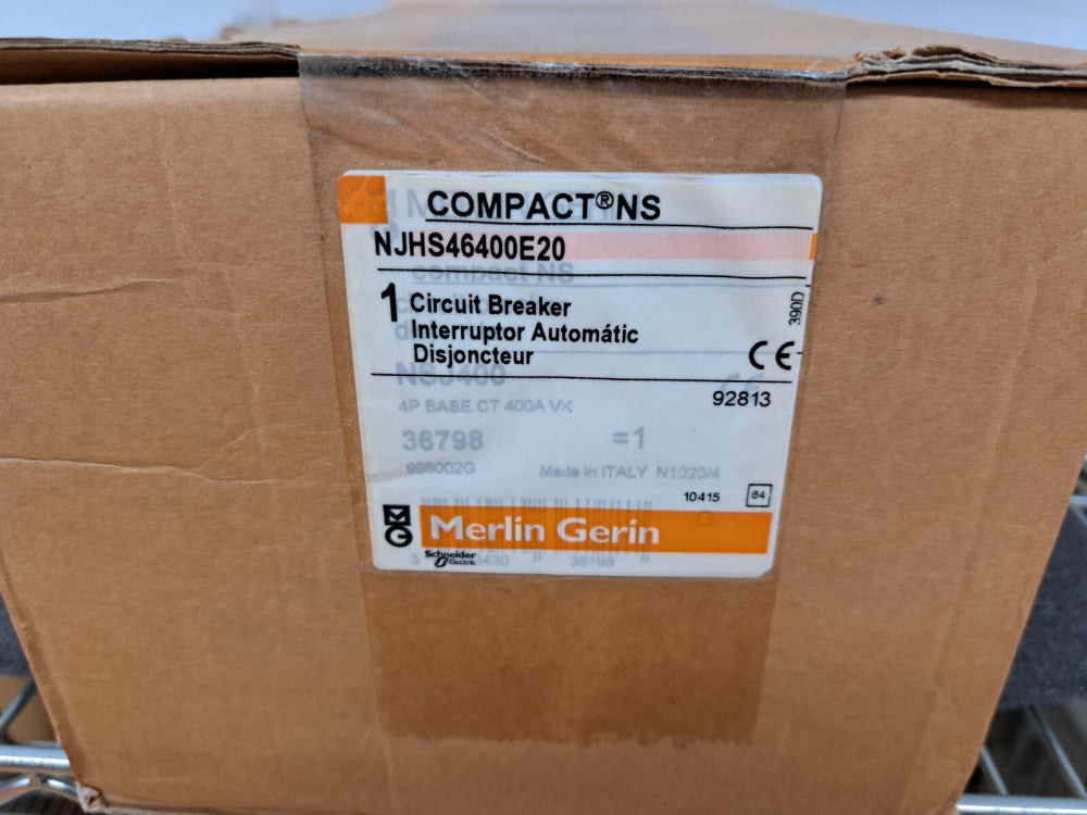 New, Open Box, Schneider Electric, NJHS46400E20, 600V CIRCUIT BREAKER-3 POLE