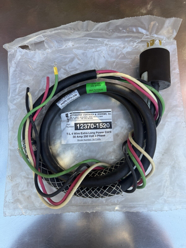 Automated Controls Systems -  12370-1520 - 30 Amps Twist-Lock 4 Wire 250V 3PH