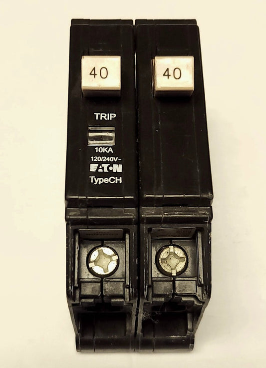 EATON CUTLER HAMMER CHF240 2 Pole 40 AMP Type CH Circuit Breaker