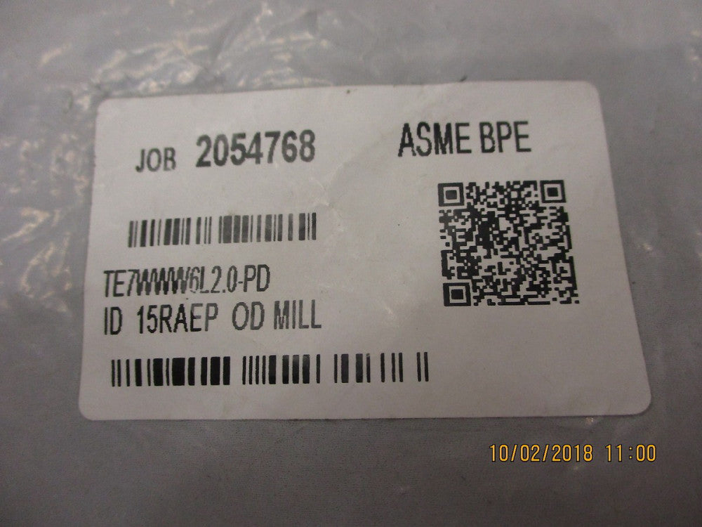 TE7WWW6L2.0-PD Maxpure BPE Series 2 Tee, T316L Stainless, Weld Connec BRAND NEW!