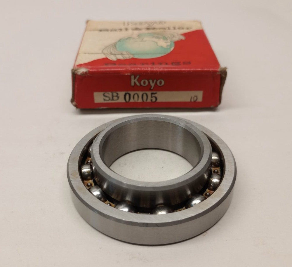 Koyo SB0005 Ball Bearing 1.29 in ID x 2.25 in OD x 0.375/0.59 inch W