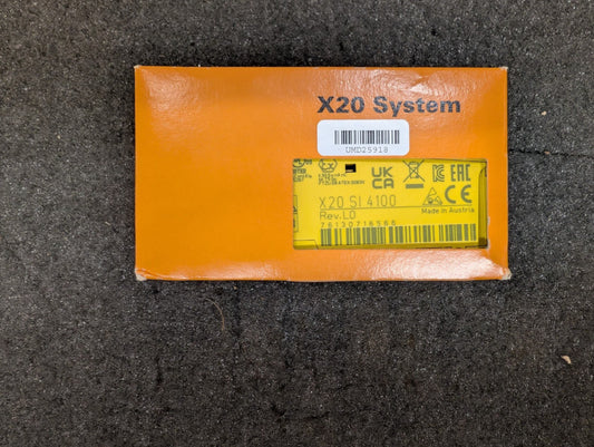 New, B&R, X20SI4100, X20 POWERLINK 4-CHANNEL SAFETY INPUT MODULE