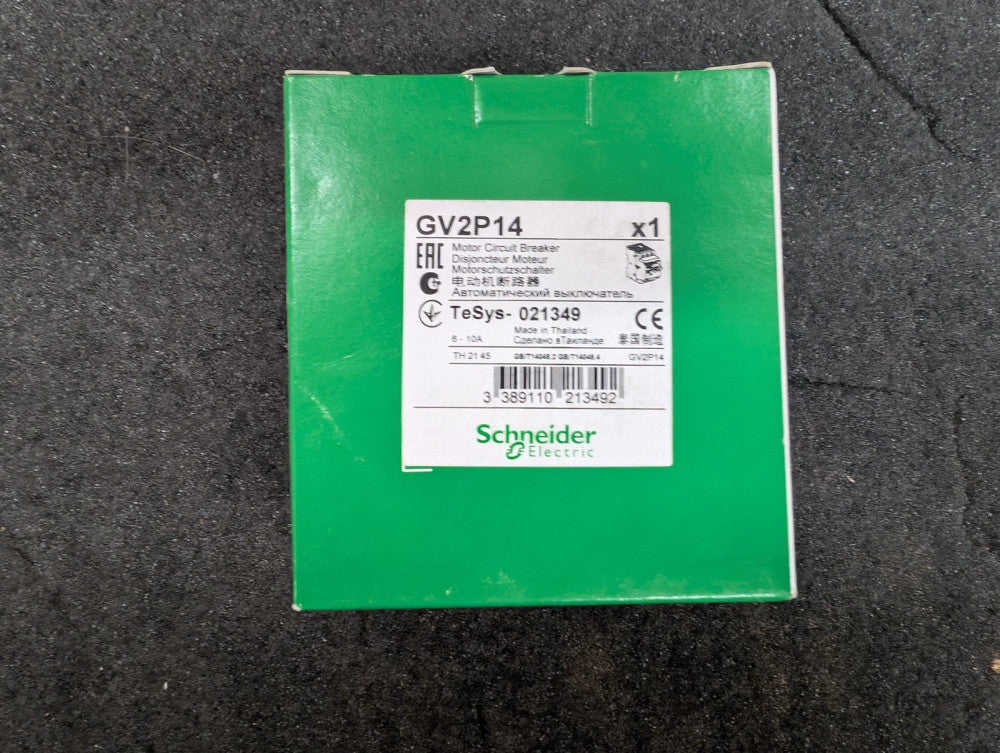 New, Schneider Electric, GV2P14, Motor Drives MAN-START 600VAC 10AMP IEC