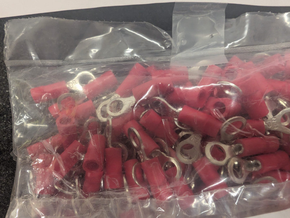 New, Panduit, PV18-10R-MY, CONN RING CIRC 18-22AWG #10 RED