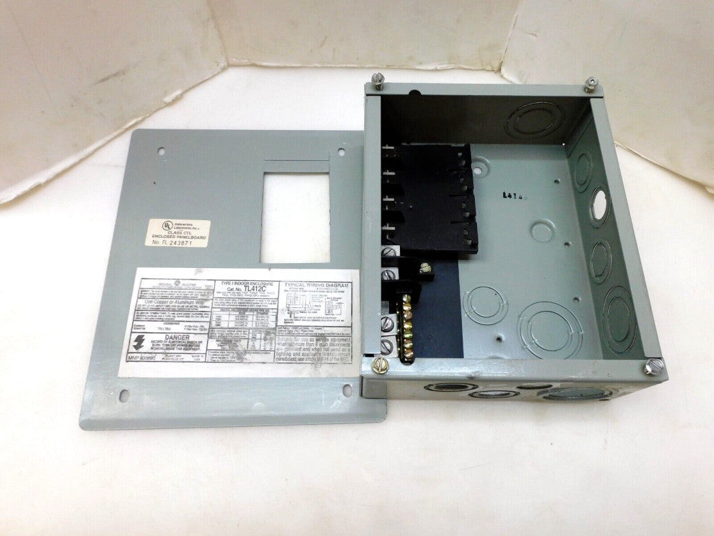 GENERAL ELECTRIC TYPE 1 INDOOR ENCLOSURE TL412C No Backplate