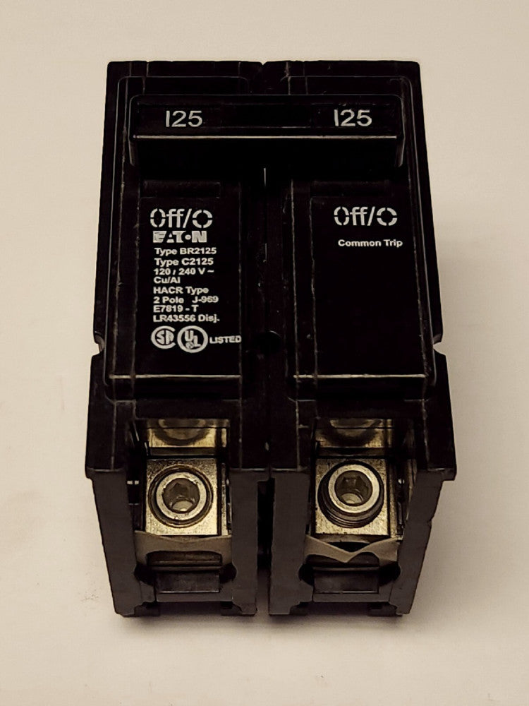 EATON CUTLER HAMMER BR2125 C2125 2 Pole 125 AMP Type BR Circuit Breaker