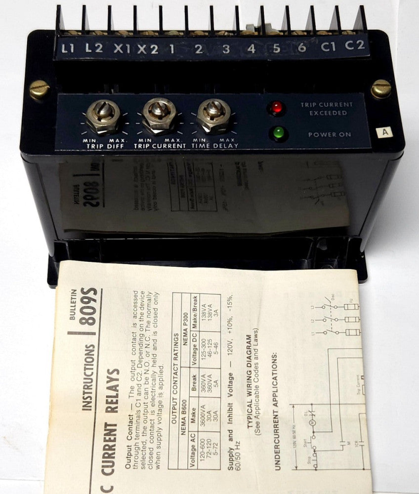 ALLEN BRADLEY 809S AB10A1 SOLID STATE AC Current Relay Module