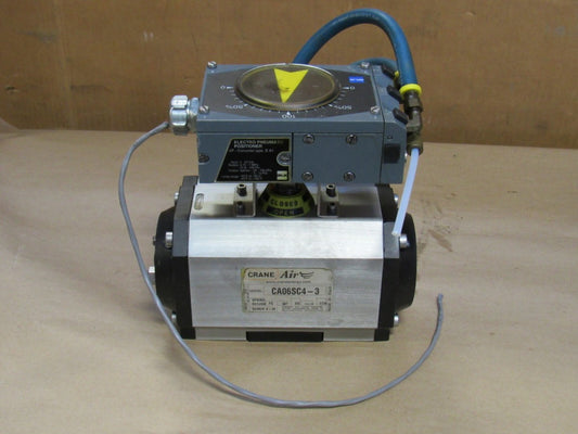 CRANE AIR ACTUATOR CA06SC4-3 W/ BLX POSITIONER EA1 - USED
