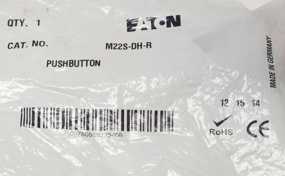 EATON M22S DH R Extended Red Pushbutton Operator With Latch M22S-DH-R