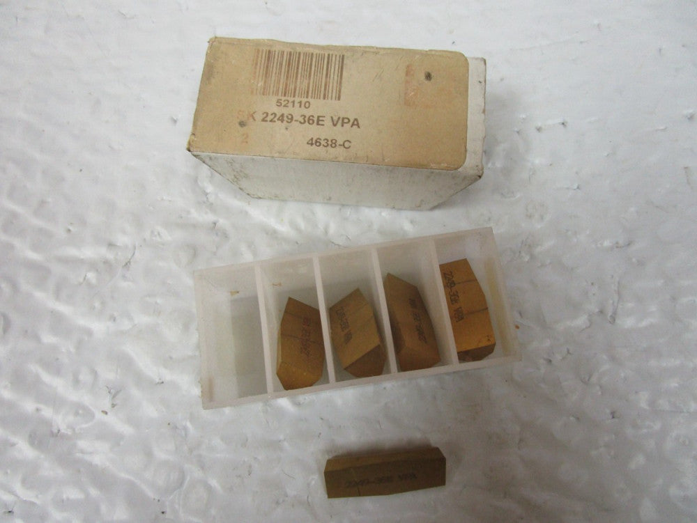 Lot Of 5 Victor VPA Carbide Insert SK-2249-36E