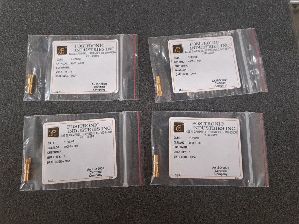 New, Poistronic, 89051-001, RACK & PANEL CONN, FEM., 90WAY, CRIMP, Lots of 4pcs