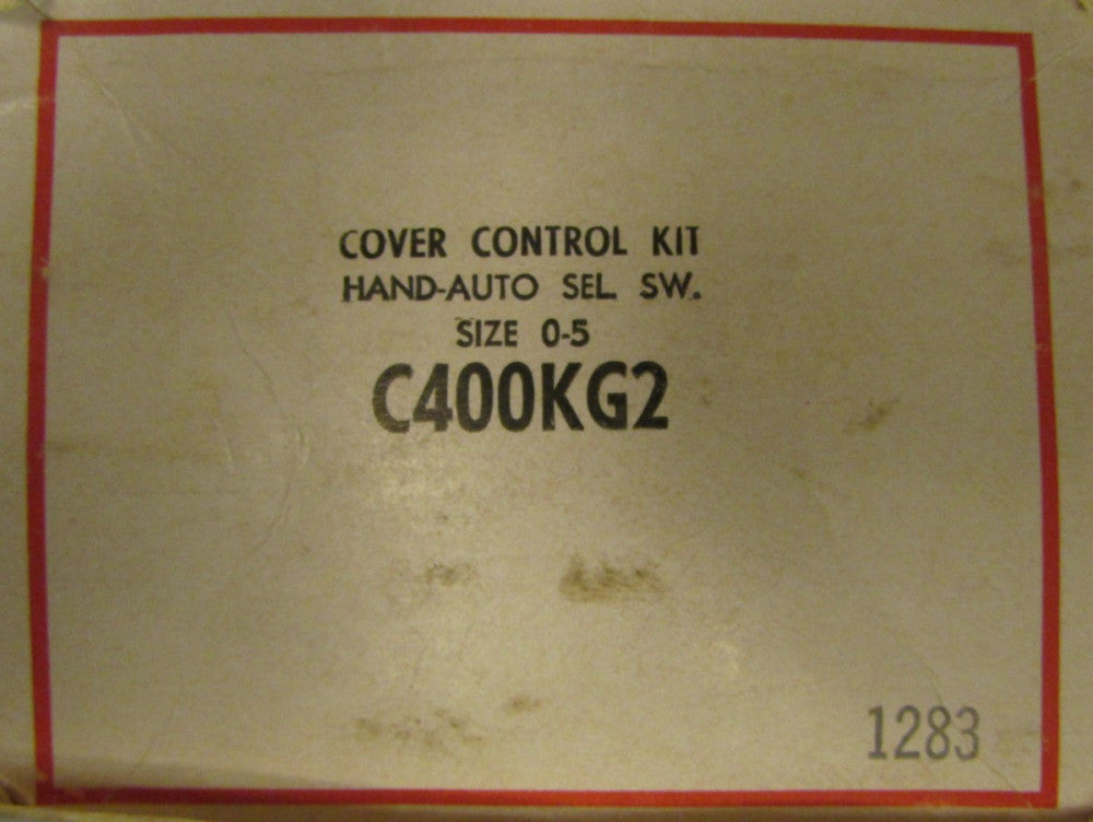 CUTLER HAMMER C400KG2 Size 0-5 HAND AUTO Selector Switch 