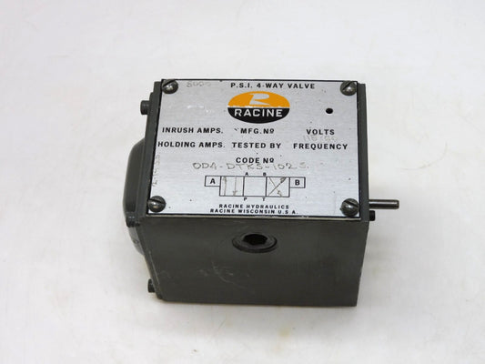 RACINE OD4-DTKS-102S 4-WAY VALVE 5000PSI 115V 60Hz