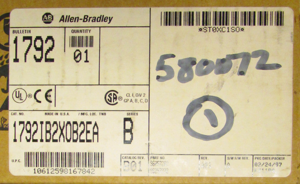 ALLEN BRADLEY Series B I/O Armor Block Module 1792 IB2X0B2EA