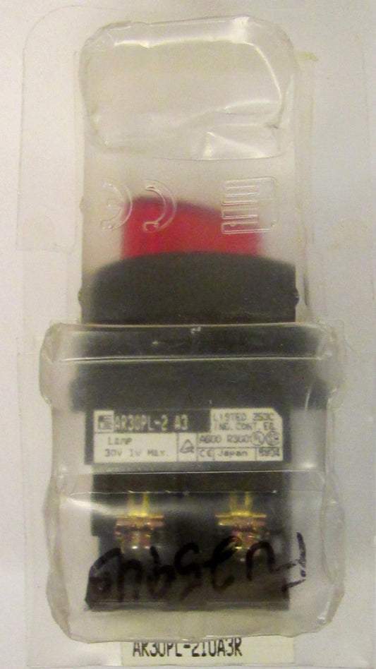 FUJI ELECTRIC AR30PL 210A3R 2 Position Maintained Knob Selector Switch AR30PL 2