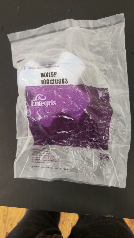 New, Entegris, WX16P, CROSS, STRAIGHT, 1-INCH, PUREBOND, PFAA