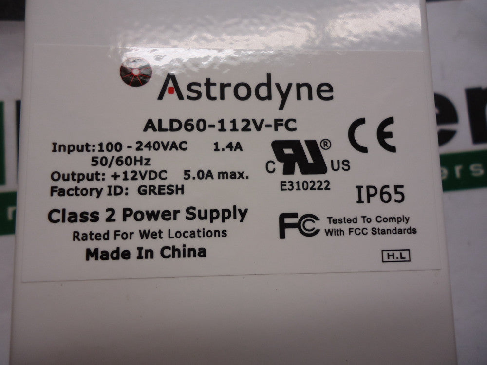 ALD60-112V-FC Astrodyne Class 2 Power Supply Brand New!