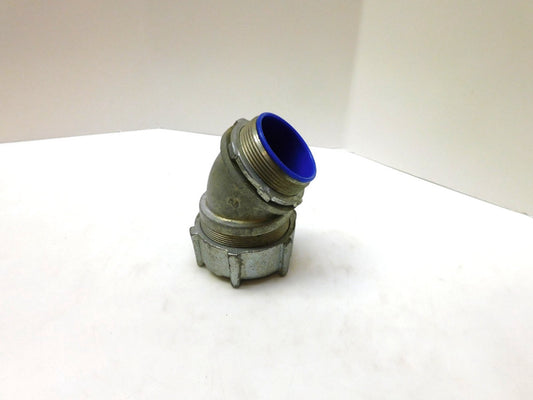 THOMAS & BETTS 2" NPT RIGID CONDUIT CONNECTOR 45° DEGREE ELBOW