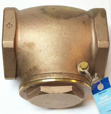 EVERFLOW 0342 4" 200 WOG Brass Check Valve 4" IPS Four Inch