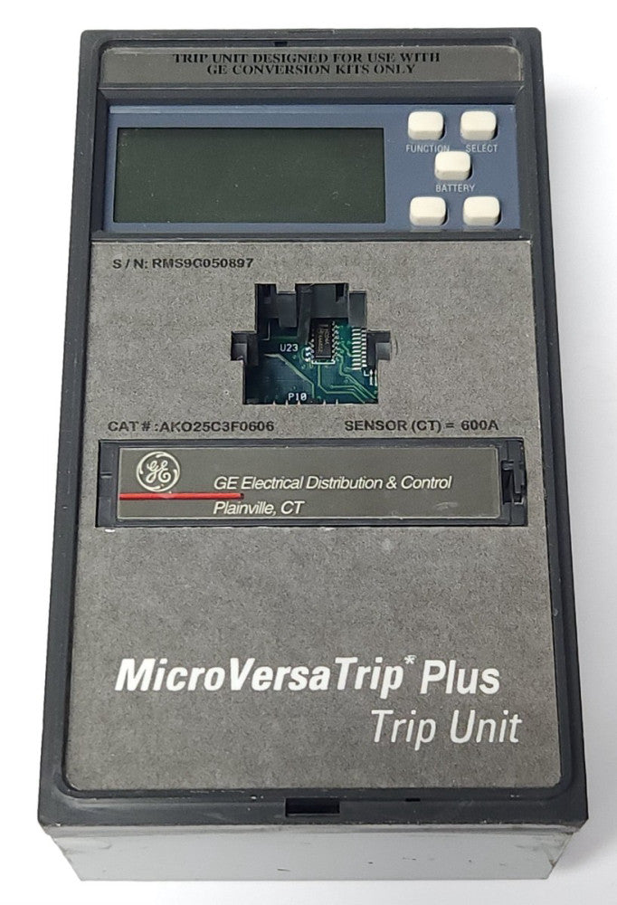 GENERAL ELECTRIC AKO25C3F0606 Micro Versa TRIP PLUS POWER BREAKER TRIP UNIT SENS