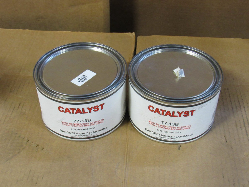 Lot of 2 Mobile Paint MFG Catalyst Can B 77-13B 77-13B-12 1/2 Gal Gallon New