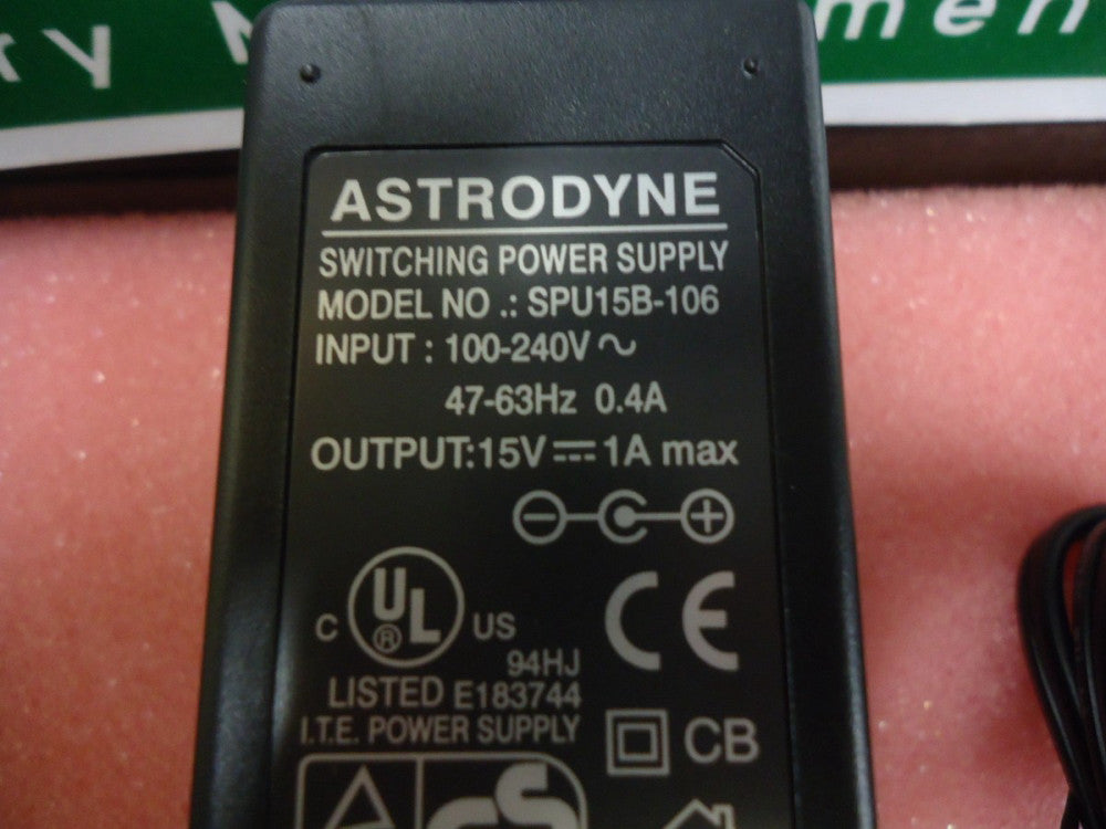 SPU-15B-106 Astrodyne 15W Desktop Supply Brand New!
