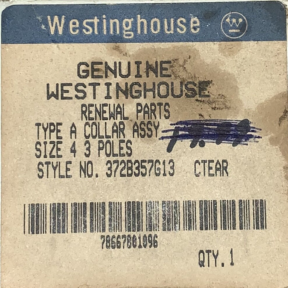 WESTINGHOUSE CUTLER HAMMER A200 Model J Size 4 Lug Collar Assembly 372B357G13