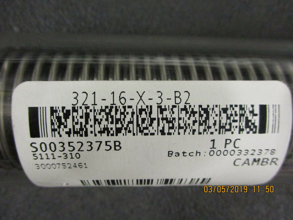 321-16-X-3-B2 Swagelok BELLOWS, 1" DIA x 3" W/XBA END.0 BRAND NEW!