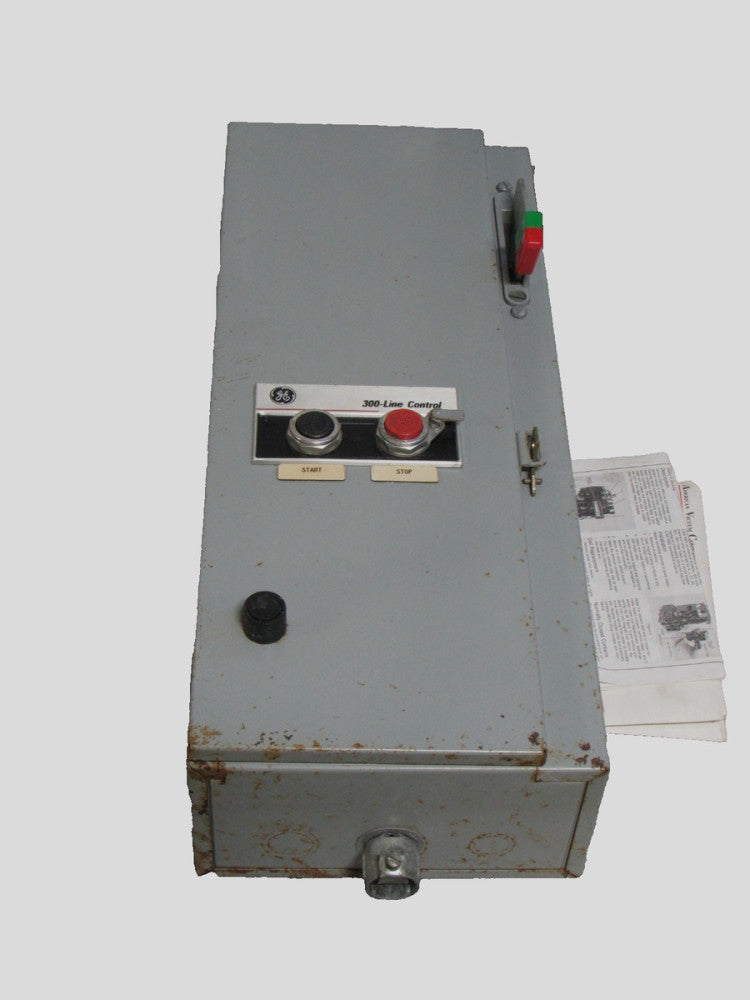GE 300 Line Combination Magnetic Starter (No Starter) Enclosure Sz 0-1