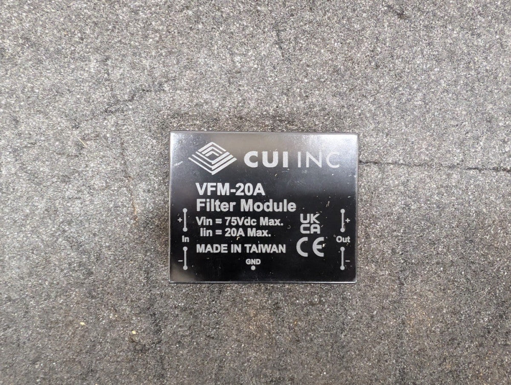 New, CUI Inc, VFM-20A, LINE FILTER 75VDC 20A TH