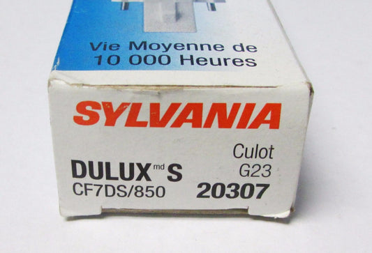 SYLVANIA 20307 CF7DS 850 DULUX S G23 7 Watt Bulb CF7DS/850