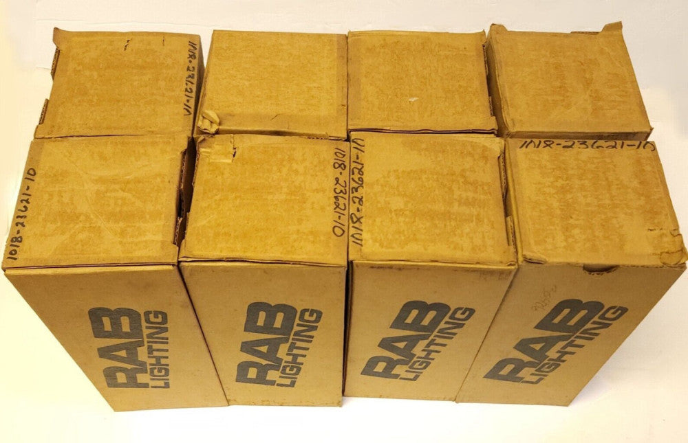 LOT OF 8 RAB Lighting PH CO GL100 Vaporproof Clear GLOBE for VP100